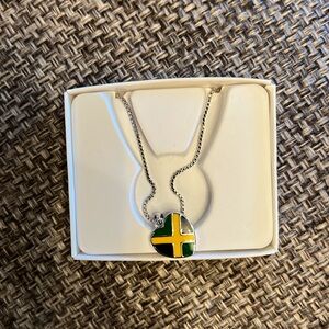 Jamaican flag necklace